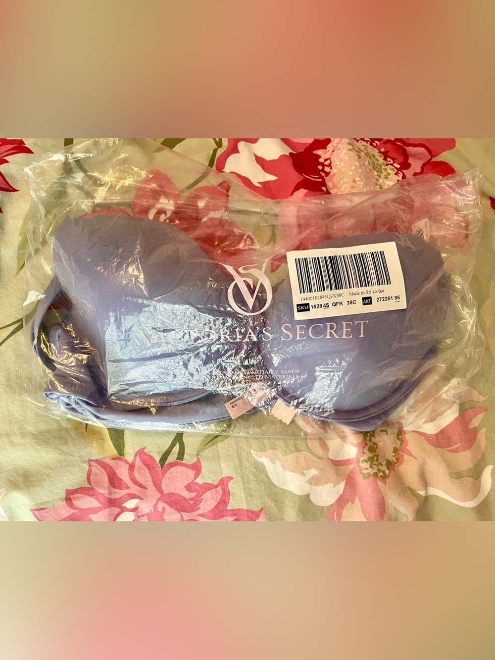Victoria’s Secret Lightly Lined Full-Coverage Smooth Lavender Bra 38C NWT